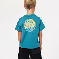 RIP CURL BOYS WETSUIT ICON TEE - OCEAN