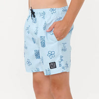 RIP CURL BOYS EVOLUTION MOTIF VOLLEY - LIGHT BLUE