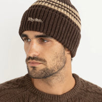 RHYTHM STRIPE BEANIE - CEDAR