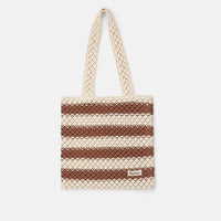 RHYTHM COVE STRIPE CROCHET TOTE BAG