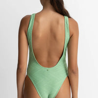 RHYTHM CASTAWAY SCOOP NECK ONE PIECE - SAGE