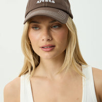 AFENDS BREATHE - SIX PANEL CAP - COFFEE