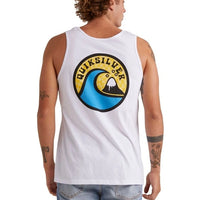 QUIKSILVER MENS FEELING THE VIBE TANK - WHITE