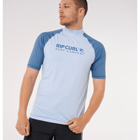 RIP CURL SHOCK UPF S/S - BLUE WIND