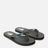 RIP CURL BOYS ICONS BLOOM OPEN TOE THONGS