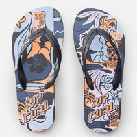 RIP CURL BOYS SHRED BLOOM OPEN TOE - BLUE