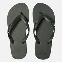 RIP CURL BRAND LOGO BLOOM OPEN TOE - BLACK