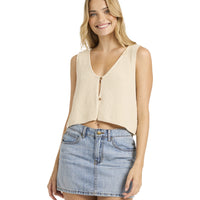 BILLABONG NEED NOW SWEATER TANK - WHITE CAP