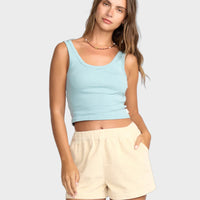 BILLABONG GODDESS KNIT TANK - BLUE FOG