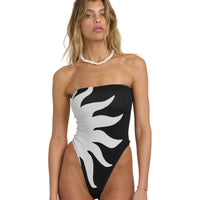 BILLABONG BY MY SIDE TULLY HI ONE PIECE - BLACK WHITE
