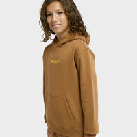 QUIKSILVER QUIK GLOBE HOODIE YOUTH - TABACCO BROWN