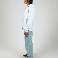 SILENT THEORY BOX ZIP HOODIE - GREY MARBLE
