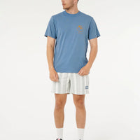 RIP CURL MOD CALI TWO PALMS TEE - BLUEFIN