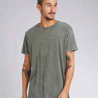 SILENT THEORY ACID PIQUE TEE - KHAKI