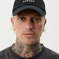 AFENDS DAYLIGHT PANELLED CAP - STONE BLACK
