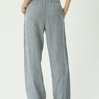 AFENDS HARRIET WIDE LEG PANT - INDY NAVY CHECK