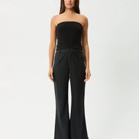 AFENDS JAMIE RIB TUBE TOP - BLACK