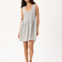 AFENDS JESSE DEVON HEMP MINI DRESS - SILVER