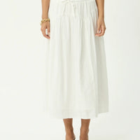 AFENDS MARLOW BLANC MIDI SKIRT - WHITE