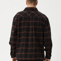 AFENDS TERROR RECYCLED FLANNEL SHIRT - BLACK CHECK