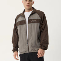 AFENDS SPICY RECYCLED SPORTS SPRAY JACKET - OLIVE