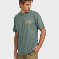 BILLABONG ARCH PREMIUM WAVE WASH T-SHIRT - DARK SLATE