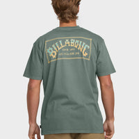 BILLABONG ARCH PREMIUM WAVE WASH T-SHIRT - DARK SLATE