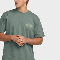 BILLABONG ARCH PREMIUM WAVE WASH T-SHIRT - DARK SLATE