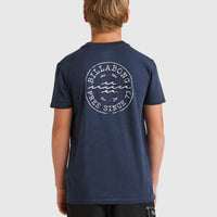 BILLABONG BOYS BIG WAVE DAZ SS - DUSTY NAVY