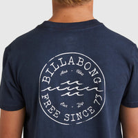 BILLABONG BOYS BIG WAVE DAZ SS - DUSTY NAVY