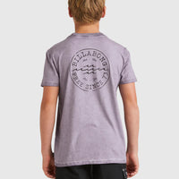 BILLABONG BOYS BIG WAVE DAZ T-SHIRT - PURPLE ASH