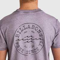 BILLABONG BOYS BIG WAVE DAZ T-SHIRT - PURPLE ASH