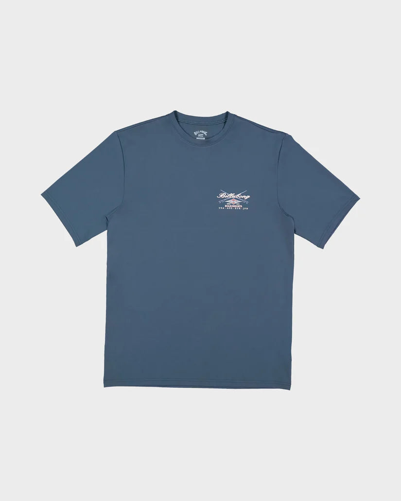 BILLABONG BOYS CROSSBOARDS  LF SHORT SLEEVE - REAL TEAL