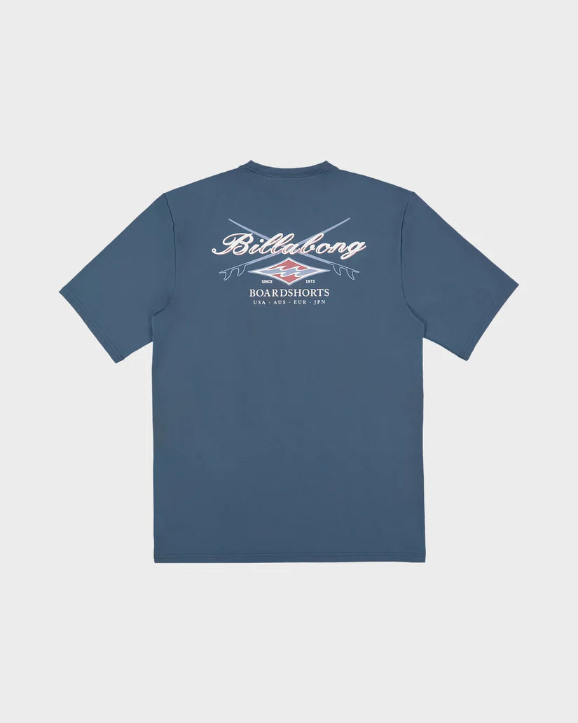 BILLABONG BOYS CROSSBOARDS  LF SHORT SLEEVE - REAL TEAL