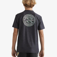 BILLABONG BOYS ROTOR SHORELINE SHORT SLEEVE - BLACK