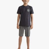 BILLABONG BOYS ROTOR SHORELINE SHORT SLEEVE - BLACK