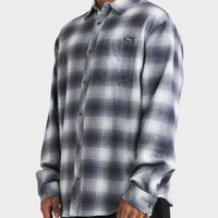 BILLABONG COASTLINE FLANNEL - OVERCAST BLUE PLAID