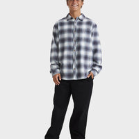 BILLABONG COASTLINE FLANNEL - OVERCAST BLUE PLAID