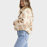 BILLABONG FEELING PLAYFUL HALF ZIP CREW