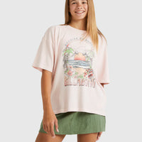BILLABONG GIRLS PARADISE FRAME T-SHIRT - FEELING PEACHY