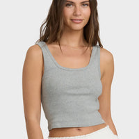 BILLABONG GODDESS KNIT TANK - HEATHER GRAY
