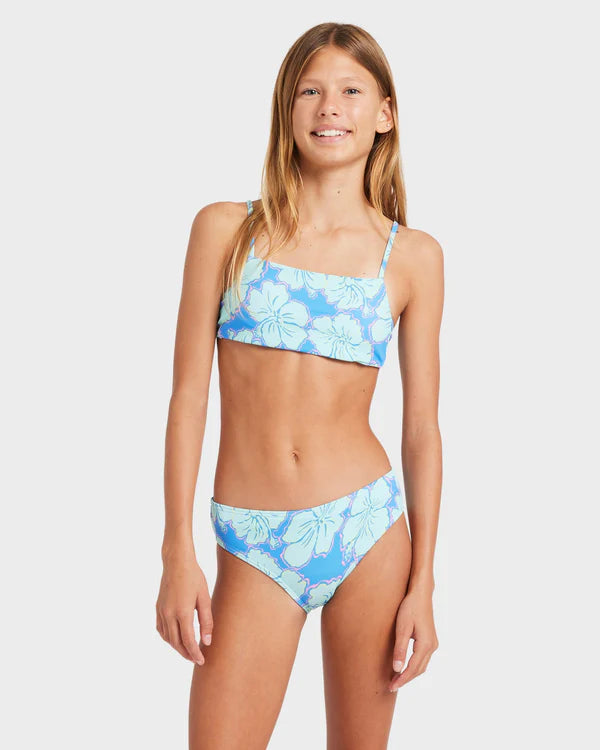 BILLABONG HAPPY HIBISCUS TANK SET - TIDAL BLUE