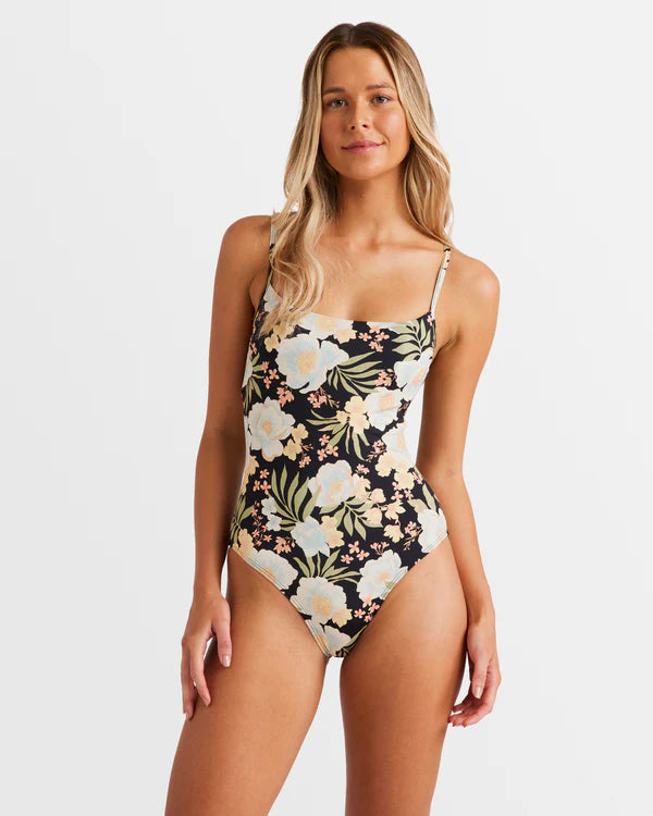 BILLABONG LOST COVE MIA DD ONE PIECE - BLACK PEBBLE