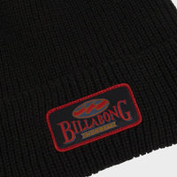 BILLABONG MENS THROW BACK BEANIE - BLACK