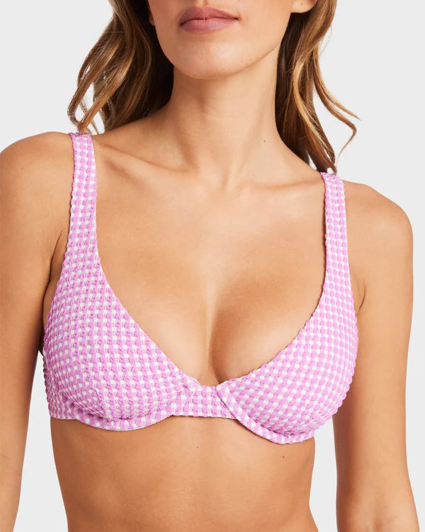 BILLABONG MINI WAVE CHECK RUVY BRA - BARABADOS