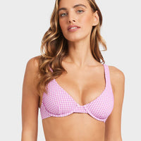 BILLABONG MINI WAVE CHECK RUVY BRA - BARABADOS