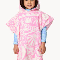 BILLABONG MIXED SNAP HOODED TOWEL-GIRL - PINK