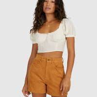 BILLABONG MONIQUE TOP - SALT CRYSTAL