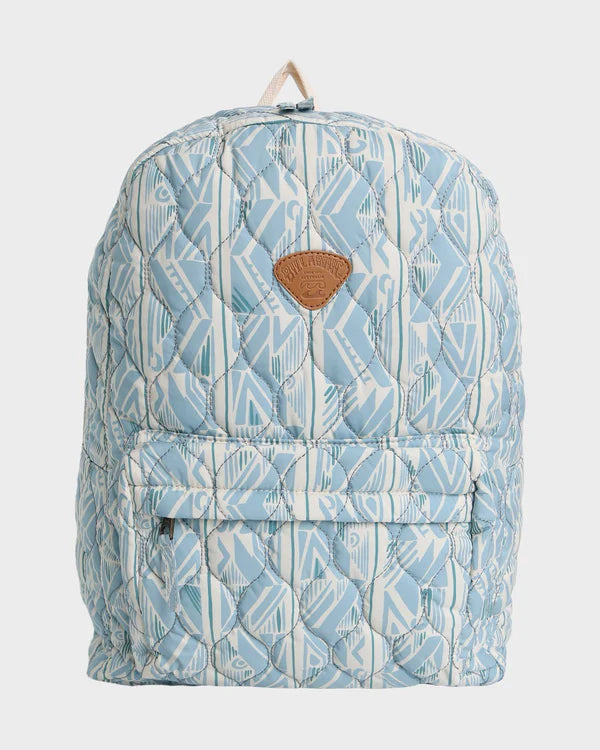 BILLABONG QUILTED SCHOOLS OUT BACKPACK - MINERAL BLUE