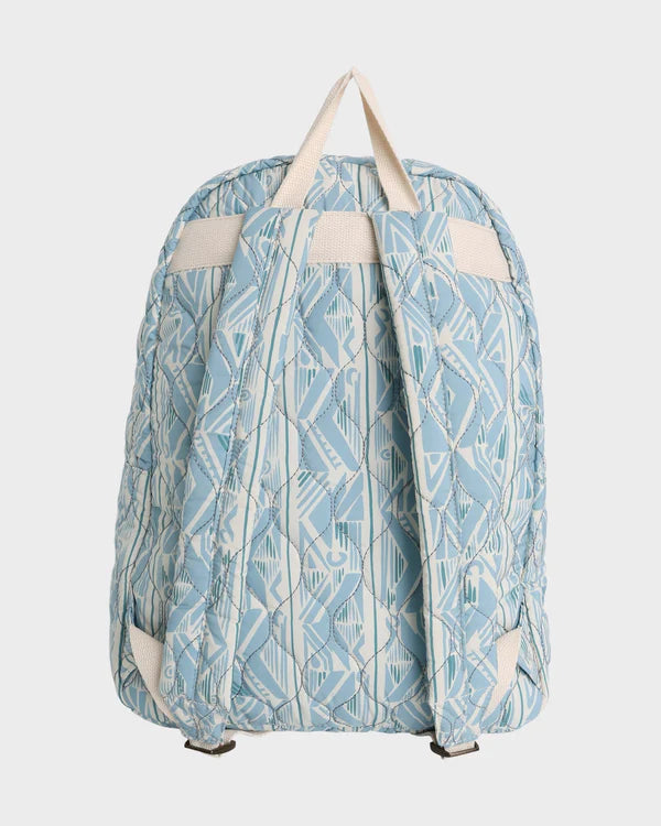 BILLABONG QUILTED SCHOOLS OUT BACKPACK - MINERAL BLUE